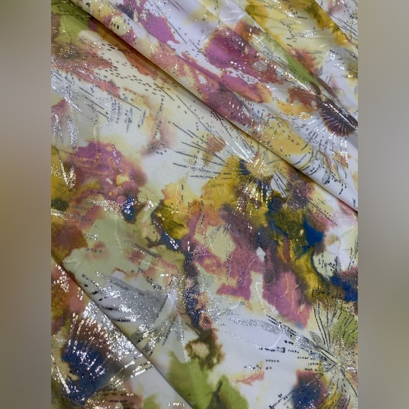 fireworks pattern vintage Artex made in Canada bolero shrug and dress set - Picture 8 of 16